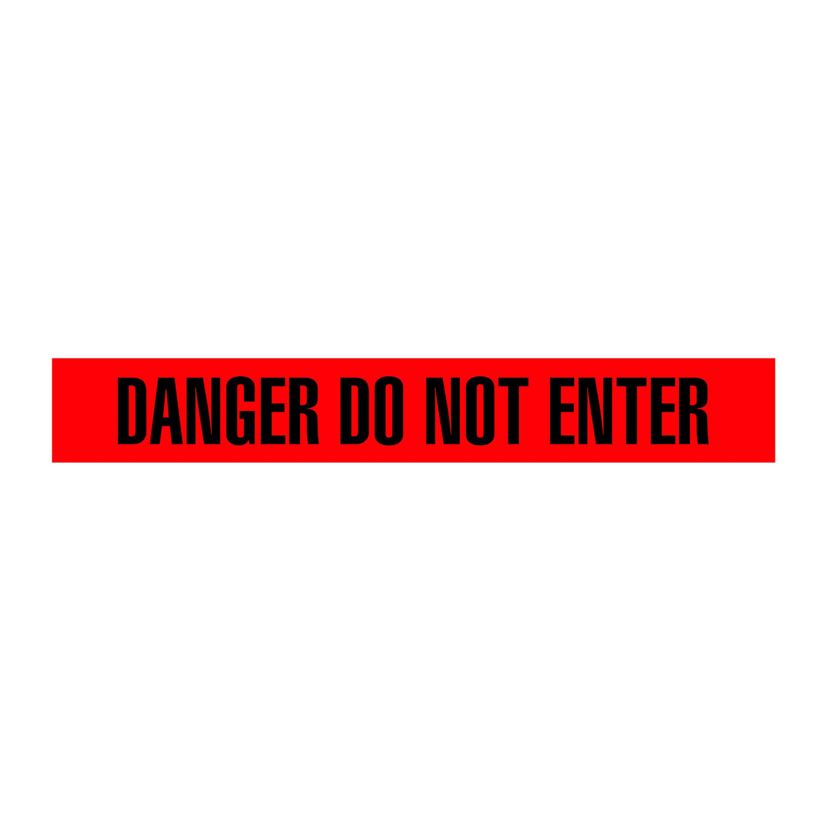 Red/Black DANGER DO NOT ENTER Barricade Message Safety Tape (3 in x 1,000 ft) 12 /case - Price per Roll