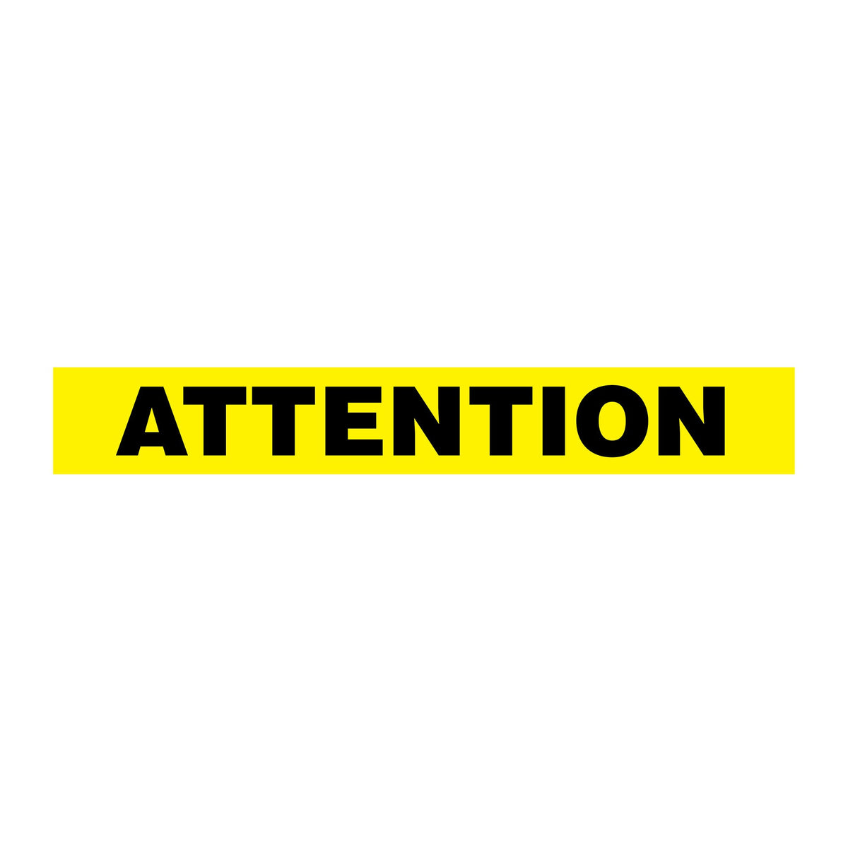 Yellow/Black ATTENTION Barricade Message Safety Tape (3 in x 1,000 ft) 12 /case - Price per Roll