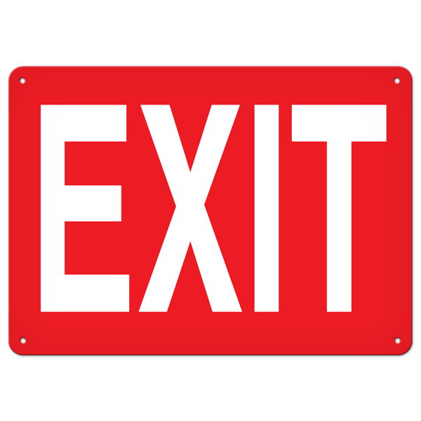 EXIT PrimeGuard® Egress Marking Safety Sign (10 in X 14 in) 