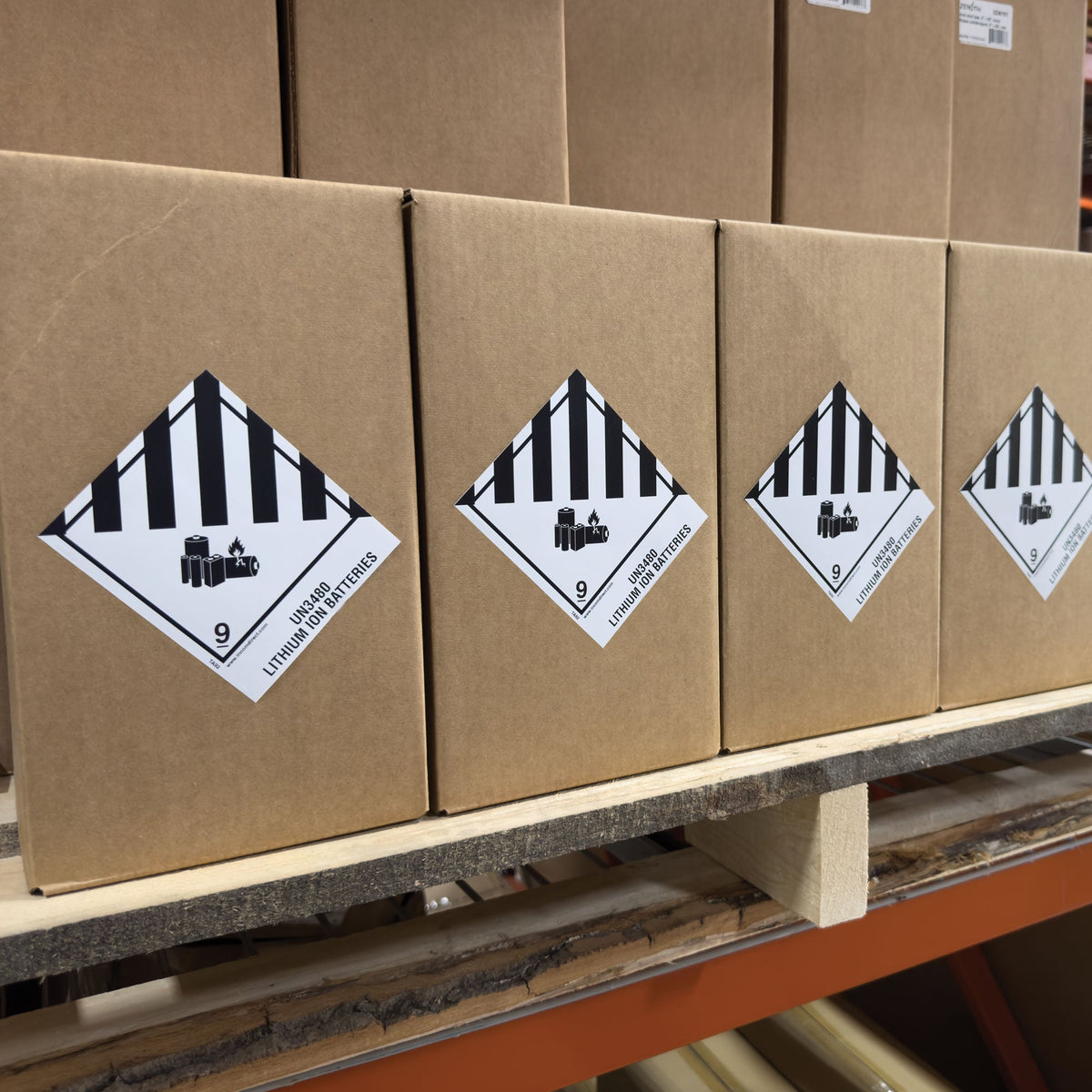 Hazmat Hazardous Material DOT Worded Preprinted Tabbed Shipping Labels (4 in x 4.75 in) 500 /roll in use on boxes