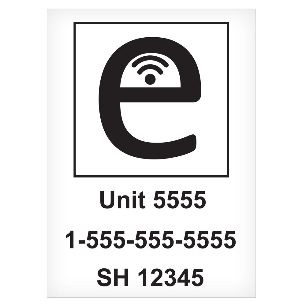 ESDTD TDG Electronic Shipping Documents Trailer Decal (13.385 in x 18.5039 in)