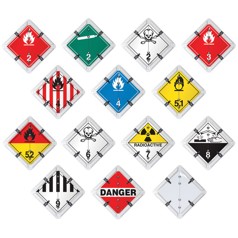 FC5000WHR 14 Page TDG Canadian Ident-O-Flip™ Various Legend Flip Placard System
