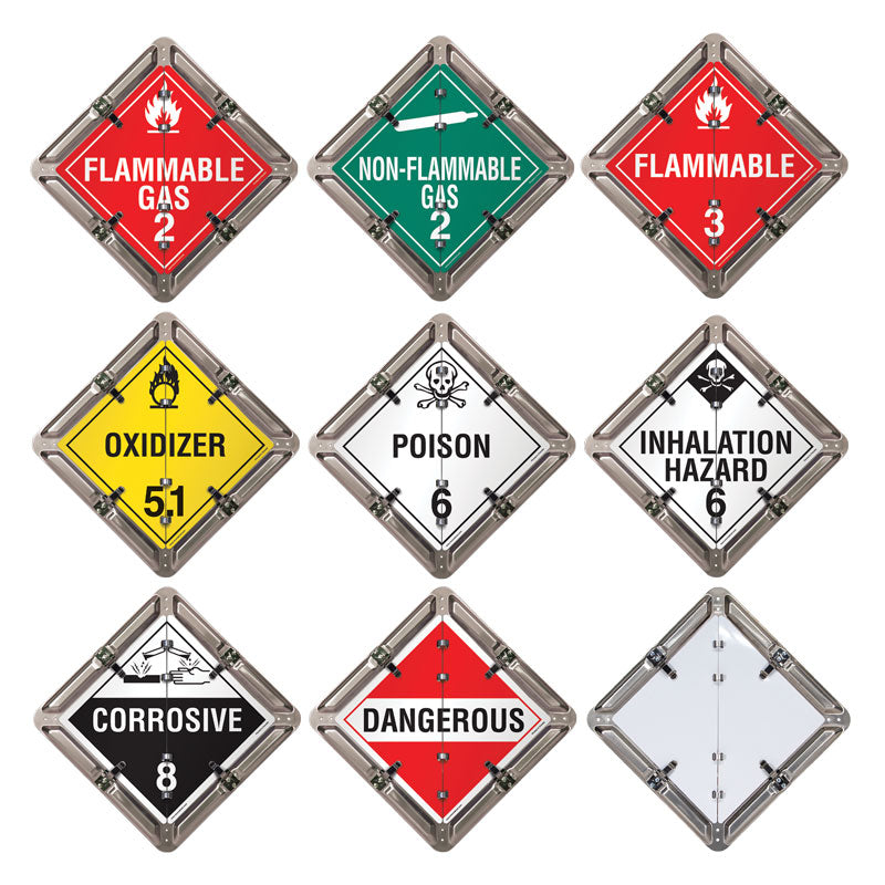FC8050AL 8 Page DOT Ident-O-Flip™ Various Legend Flip Placard System