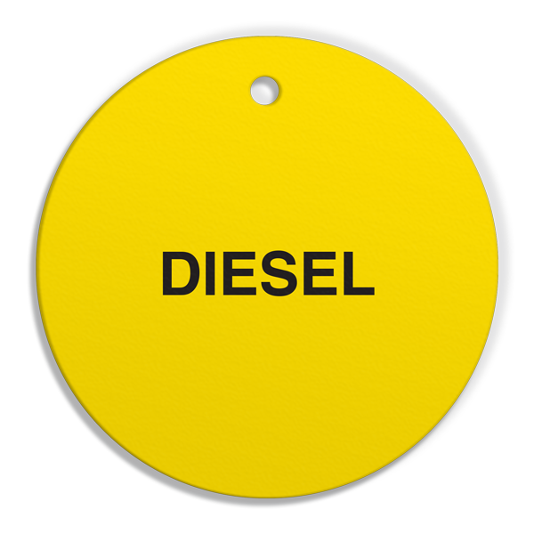 FT114 CPPI DIESEL Fuel Identification Tags (2.56 in Diameter Circle) 250 /pkg