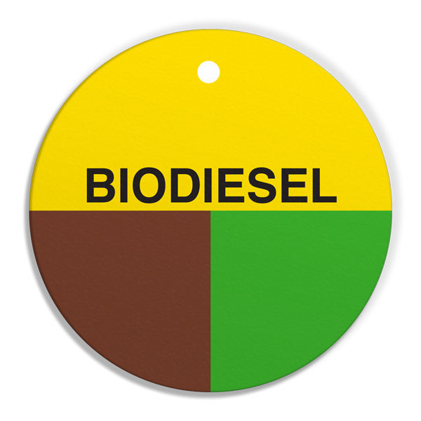 FT118 CPPI BIODIESEL Fuel Identification Tags (2.56 in Diameter Circle) 250 /pkg