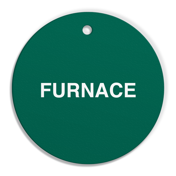 FT121 CPPI FURNACE Fuel Identification Tags (2.56 in Diameter Circle) 250 /pkg