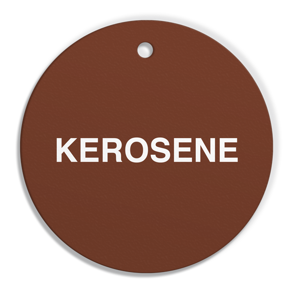 FT125 CPPI KEROSENE Fuel Identification Tags (2.56 in Diameter Circle) 250 /pkg