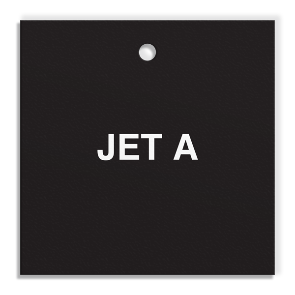 FT127 CPPI JET A Fuel Identification Tags (2.36 in Square) 250 /pkg