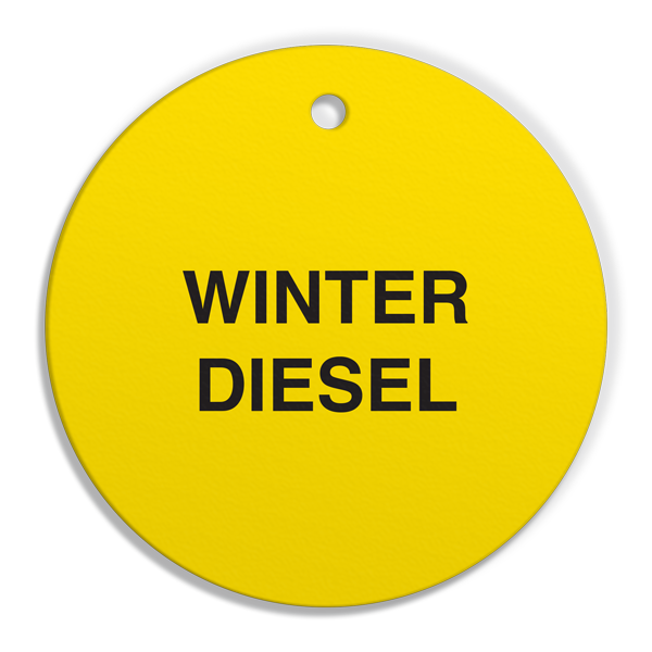 FT133 CPPI WINTER DIESEL Fuel Identification Tags (2.56 in Diameter Circle) 250 /pkg