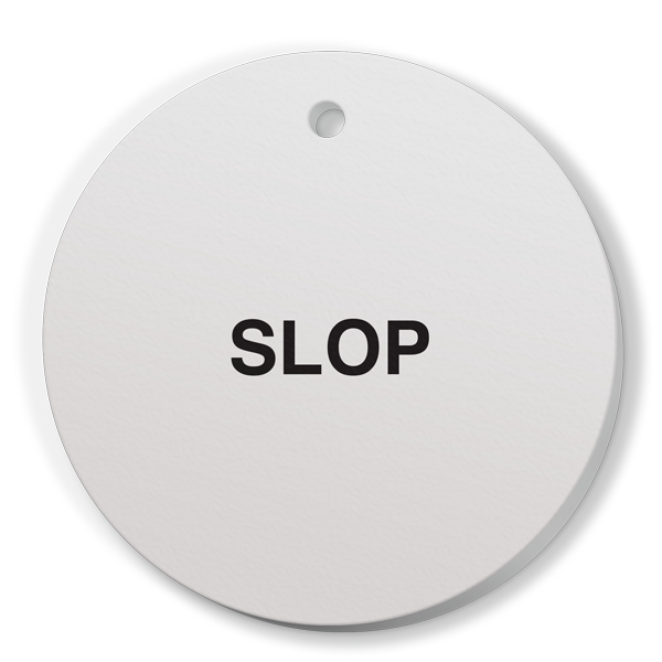 FT139 CPPI SLOP Fuel Identification Tags (2.56 in Diameter Circle) 250 /pkg