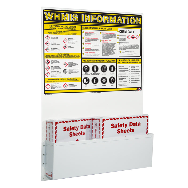GHS1001C 24 in x 36 in GHS WHMIS Information Station with Binder(s)