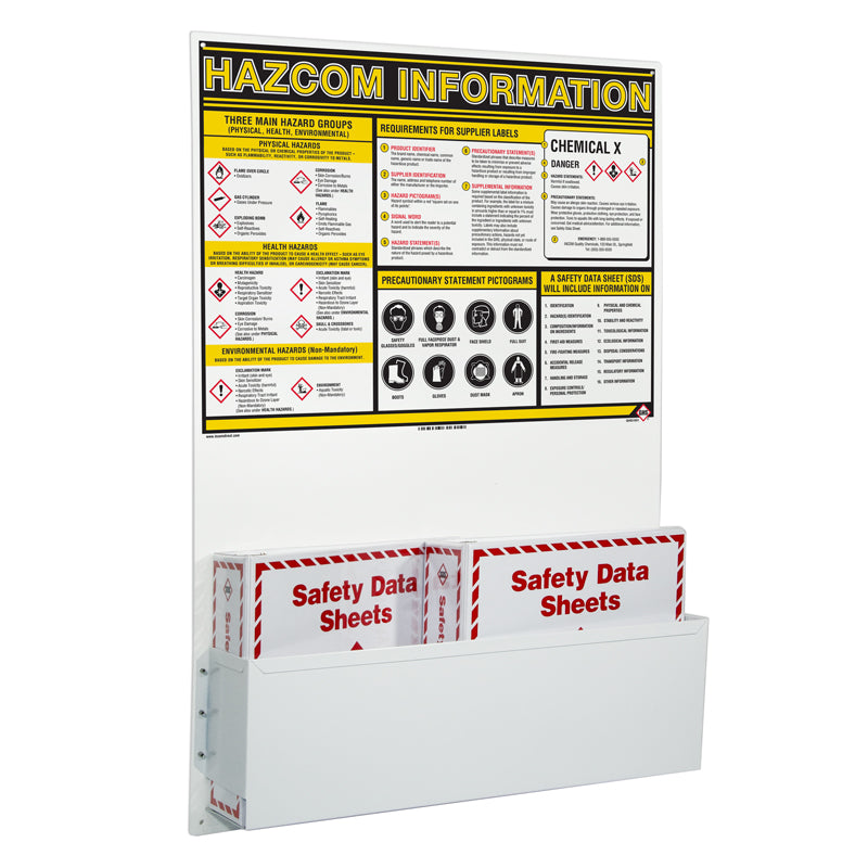 GHS1001 24 in x 36 in GHS HAZMAT Information Station with Binder(s)
