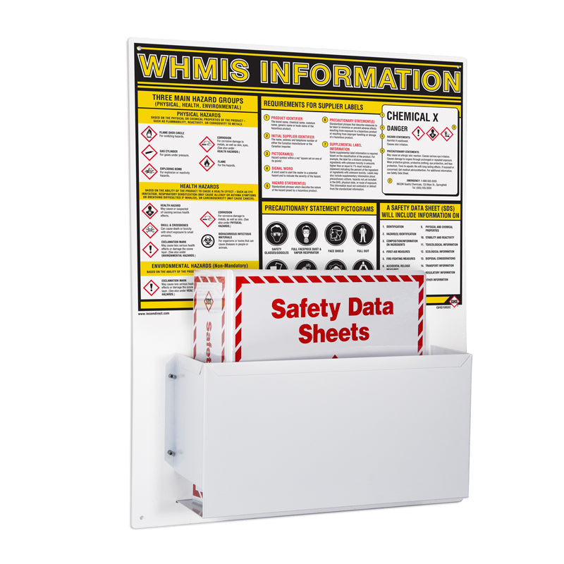 GHS1002C 18 in x 24 in GHS WHMIS Information Station with Binder(s)