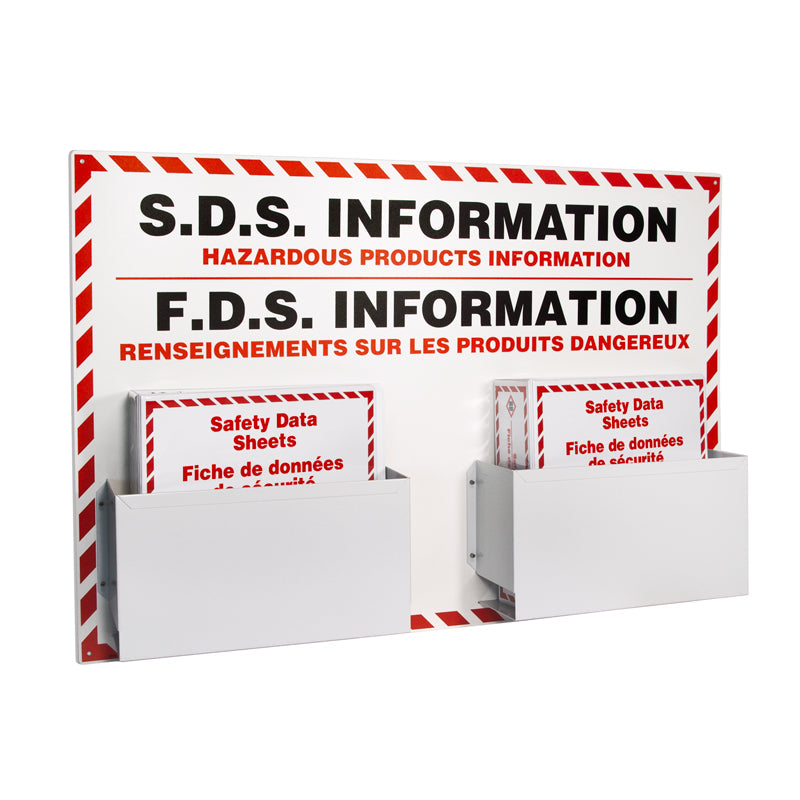 GHS1020 24 in x 36 SDS WHMIS (Safety Data Sheet) Center Information Station with Binders