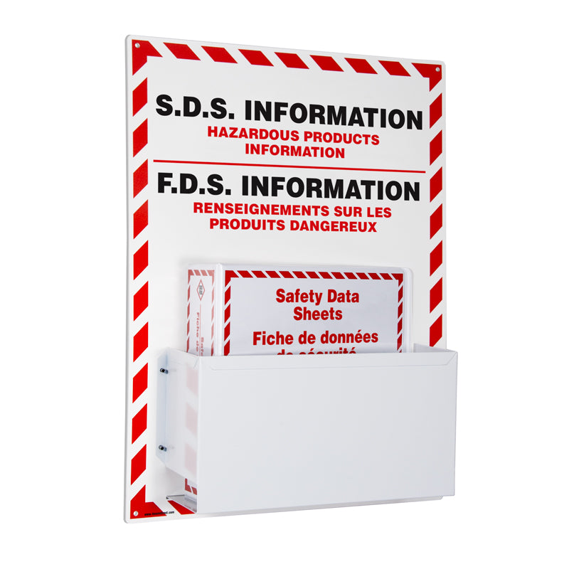 GHS1021 18 in x 24 SDS WHMIS (Safety Data Sheet) Center Information Station with Binder