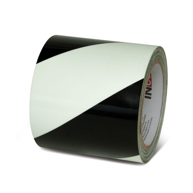GT430BK Glow/Black Stripe Glow-in-the-Dark Phololuminescent Adhesive Safety Tape (4 in x 30 ft)