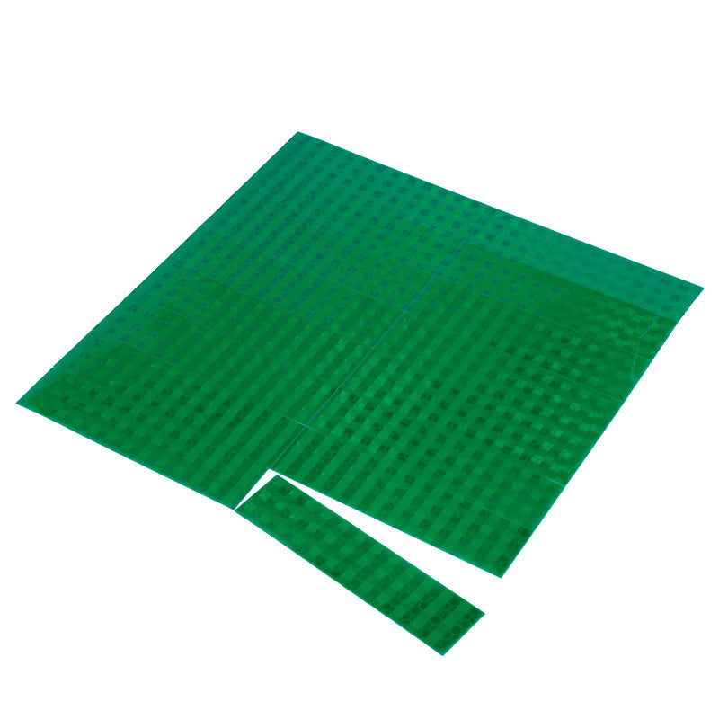 HHD920GR Green Prismatic Engineer Grade Hard Hat Adhesive Reflector Decals (16 /pkg) 1 in x 4 in