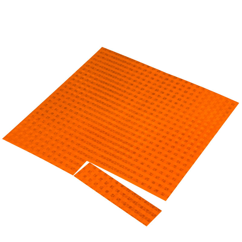 HHD920OR Orange Prismatic Engineer Grade Hard Hat Adhesive Reflector Decals (16 /pkg) 1 in x 4 in