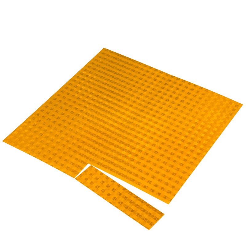 HHD920YL Yellow Prismatic Engineer Grade Hard Hat Adhesive Reflector Decals (16 /pkg) 1 in x 4 in
