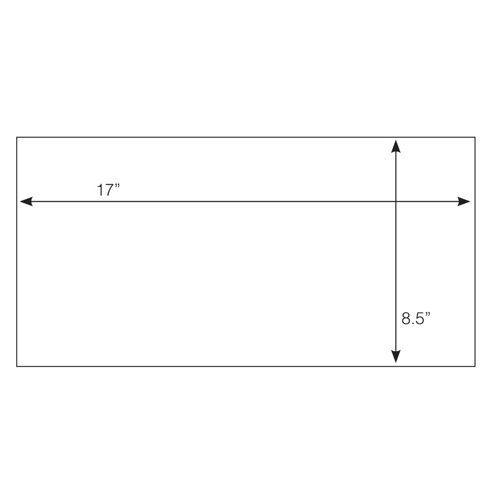 LBL2000V Blank VynMark™ Adhesive Printable Supplier Laser Labels 8.5 in x 17 in Square Corners