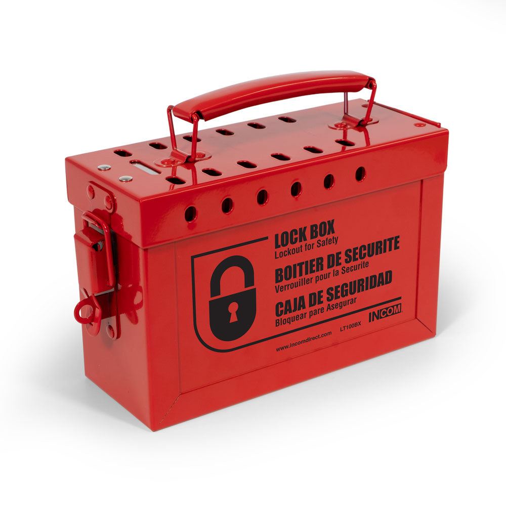 LT100BX Steel Safety Lockout/Tagout Portable Group Lock Box
