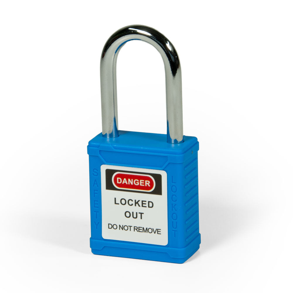 LT100KABL Steel LOTO Lock (Keyed Alike) Blue 