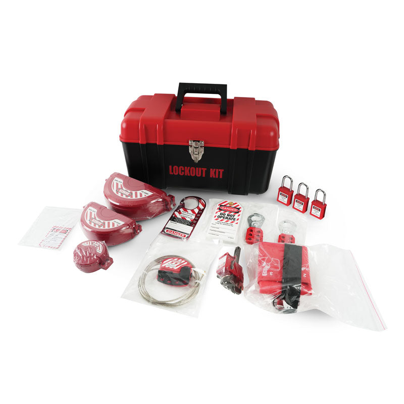 LT260KIT Lockout/Tagout Portable Tool Box (Large) with Accessories 