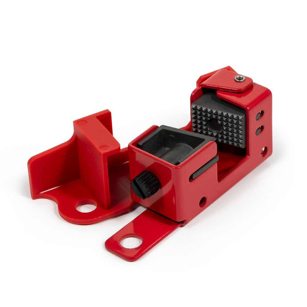 Red Medium 120V and 240V Circuit Breaker Lockout/Tagout Units