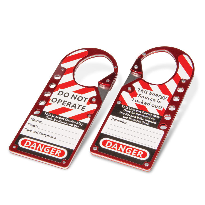LT800HSP DANGER Worded Snap-Lock Aluminum Lockout Hasp