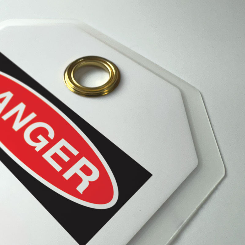 LT500TG DANGER DO NOT OPERATE Bilingual English/Spanish Lockout/Tagout Heavy Duty Laminated DuraPly™ Safety Tag (3.375 in x 5.875 in) 12 /pkg