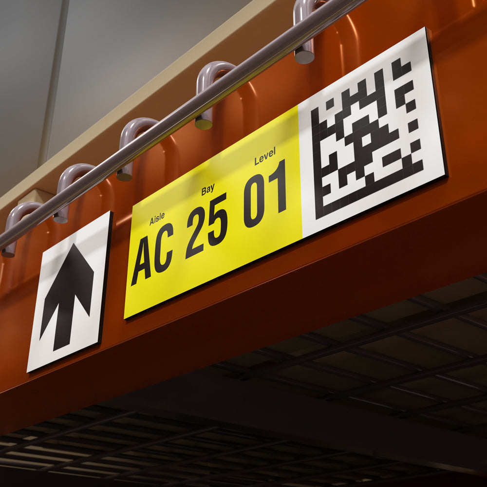 Magnetic Warehouse Pallet Racking & Shelf Barcode Markers