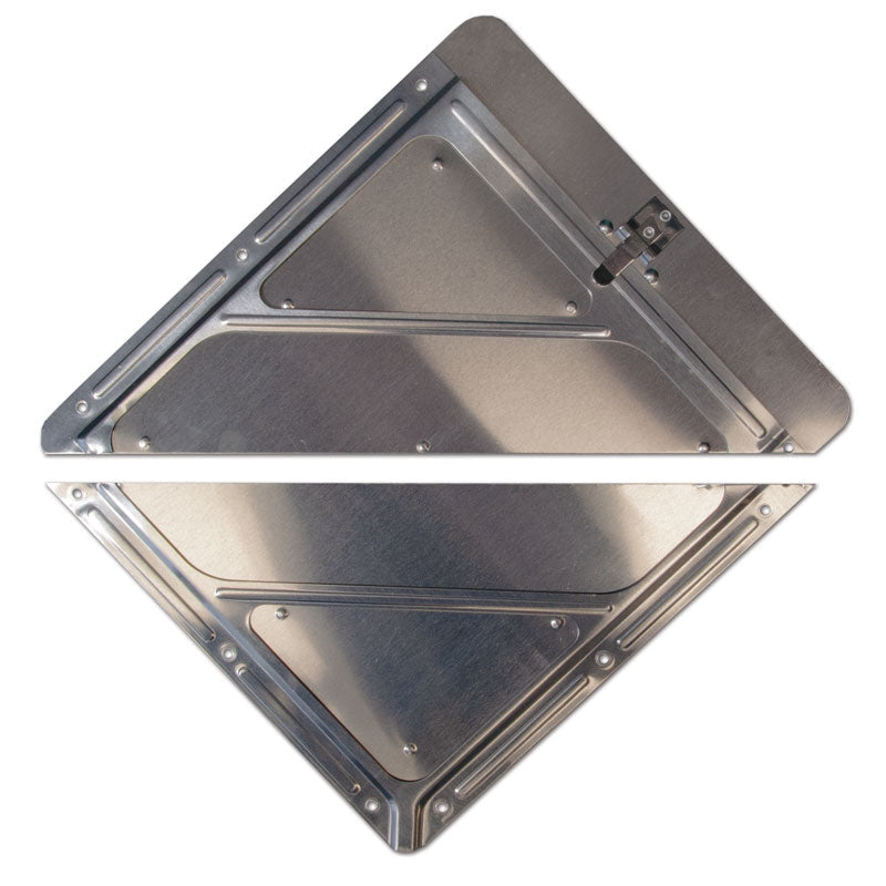 PH225 Premium Aluminum Tagboard and Rigid Plastic Placard Holder Split in two pieces for roll-up doors