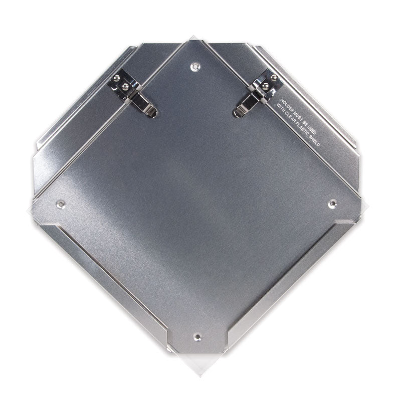 PH227 Heavy Duty Easy-Access Aluminum Tagboard and Rigid Plastic Placard Holder with Clear Protective Shield