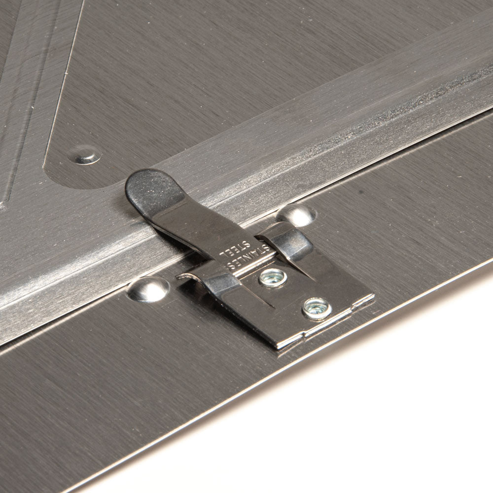 PHCLIP Stainless Steel Low Profile Replacement spring clips for Flip Placards installed on a placard