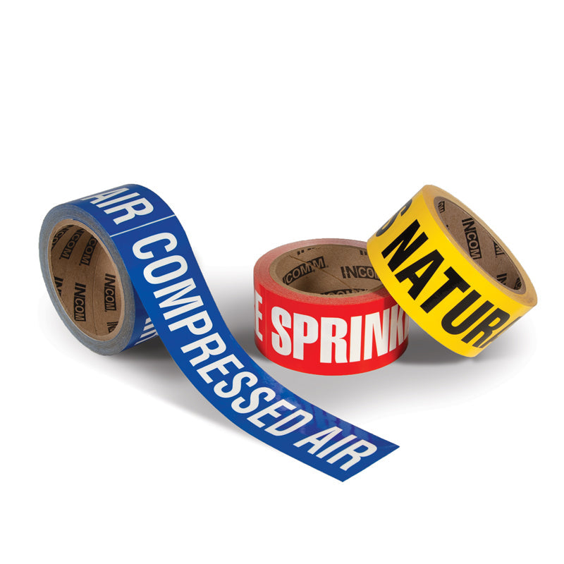 PMR-series ipe Marker Adhesive Labels on a roll close up of perforation between markers