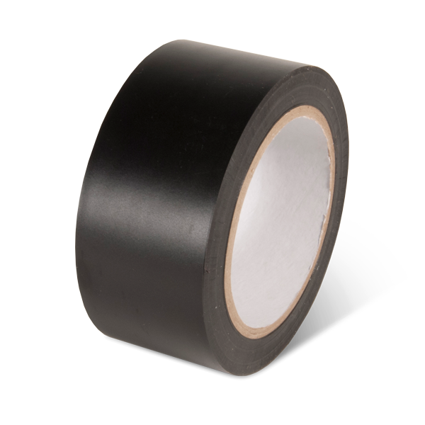 PST215 Black Warehouse Conformable Adhesive Floor Marking Tape (2 in x 108 ft)