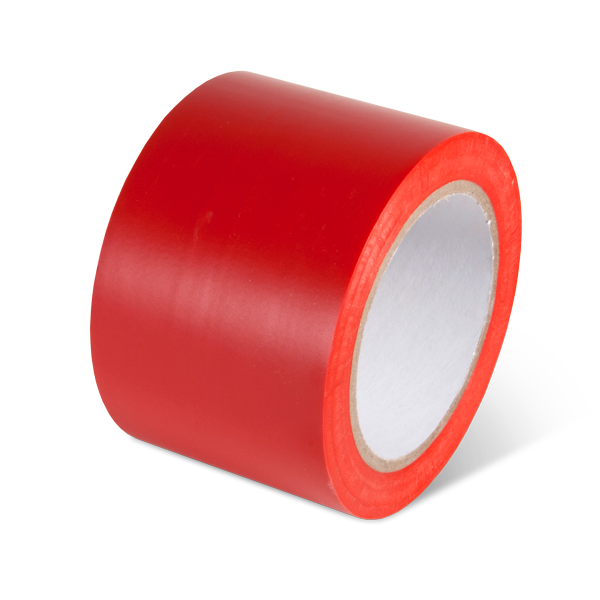 PST312 Red Warehouse Conformable Adhesive Floor Marking Tape (3 in x 108 ft)