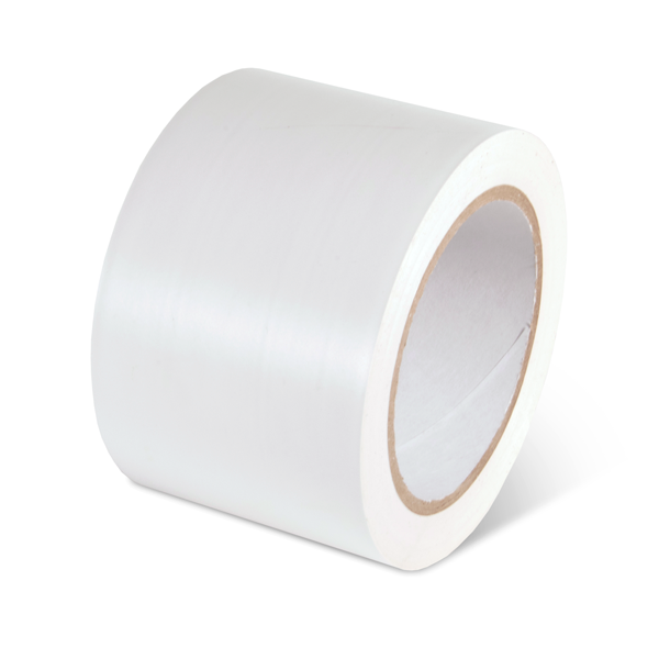 PST313 White Warehouse Conformable Adhesive Floor Marking Tape (3 in x 108 ft)