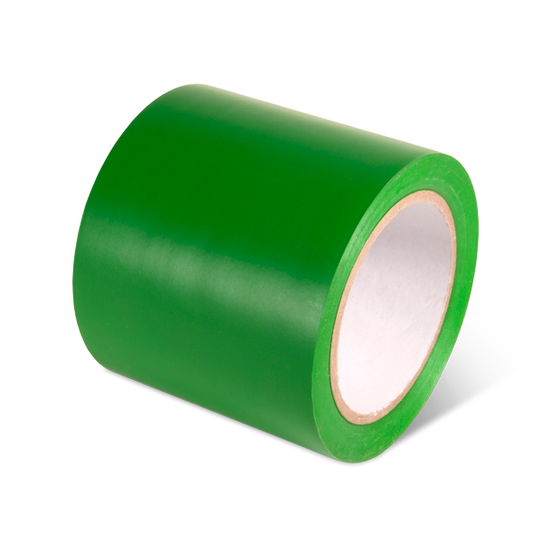 PST411 Green Warehouse Conformable Adhesive Floor Marking Tape (4 in x 108 ft)