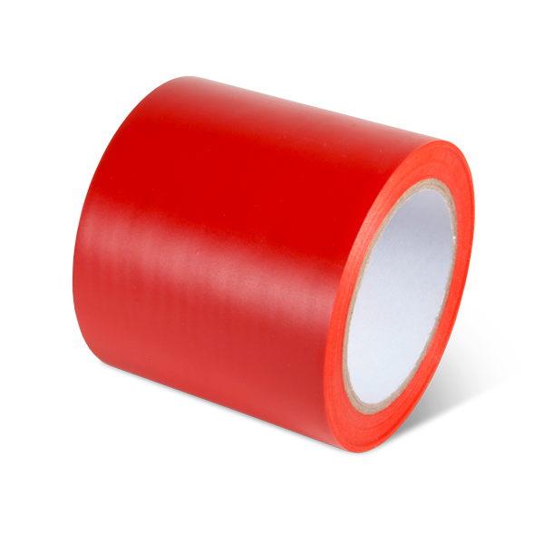 PST412 Red Warehouse Conformable Adhesive Floor Marking Tape (4 in x 108 ft)
