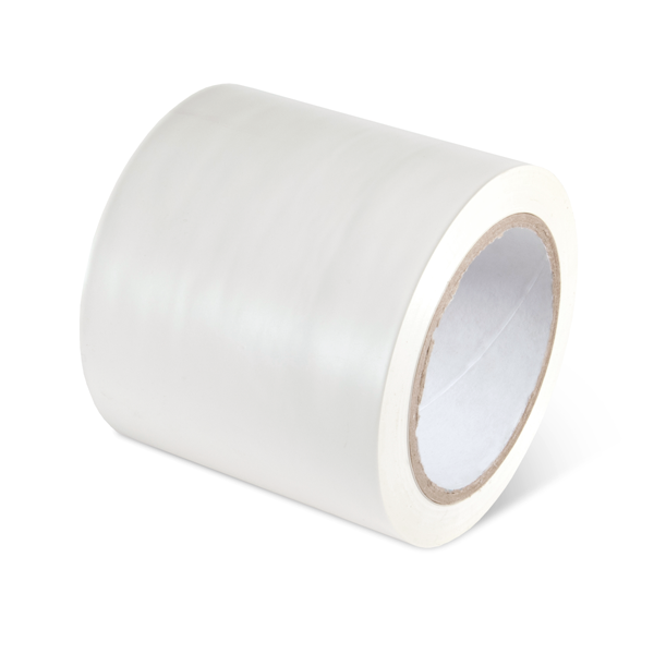 PST413 White Warehouse Conformable Adhesive Floor Marking Tape (4 in x 108 ft)