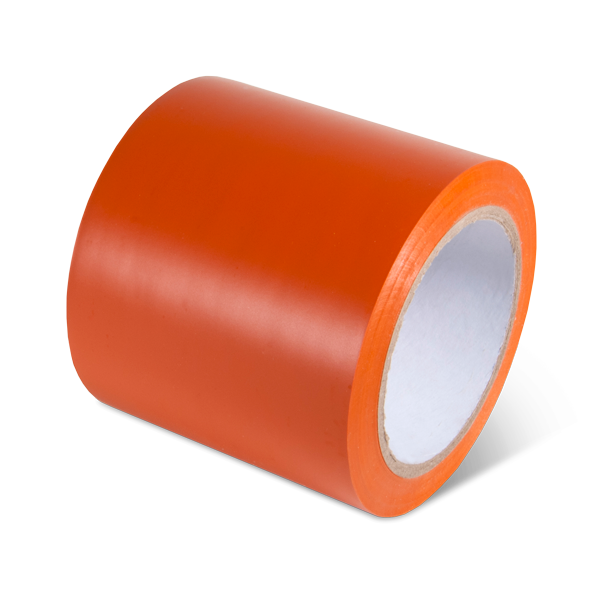 PST418 Orange Warehouse Conformable Adhesive Floor Marking Tape (4 in x 108 ft)