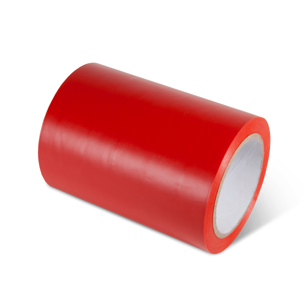 PST612 Red Warehouse Conformable Adhesive Floor Marking Tape (6 in x 108 ft)
