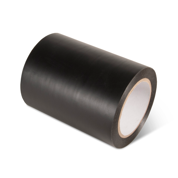 PST615 Black Warehouse Conformable Adhesive Floor Marking Tape (6 in x 108 ft)