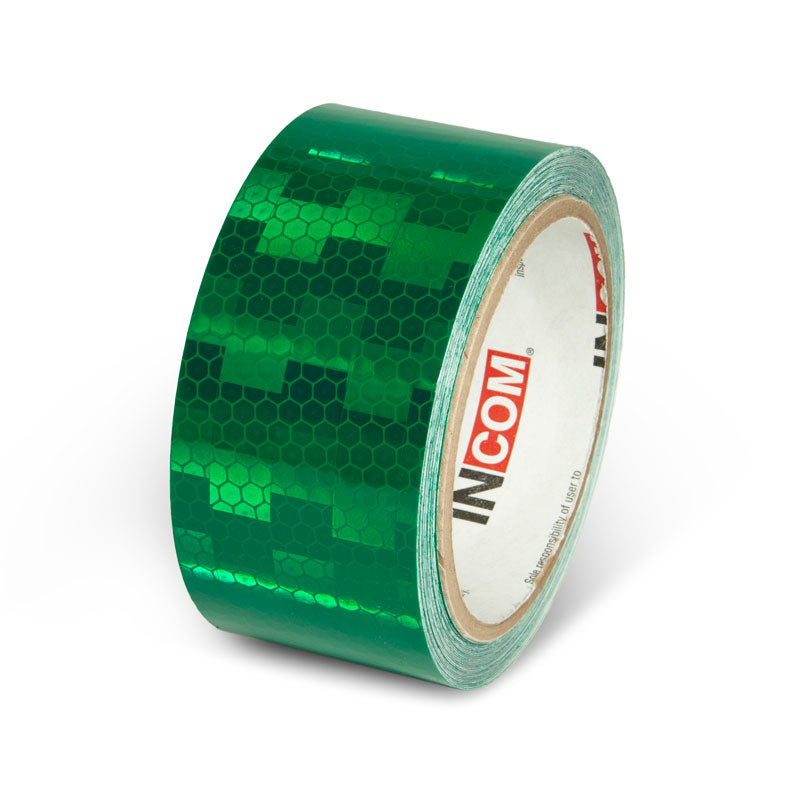Green  2 in x 30 ft Prismatic Solid Color Engineer Grade Reflective Adhesive Tape 