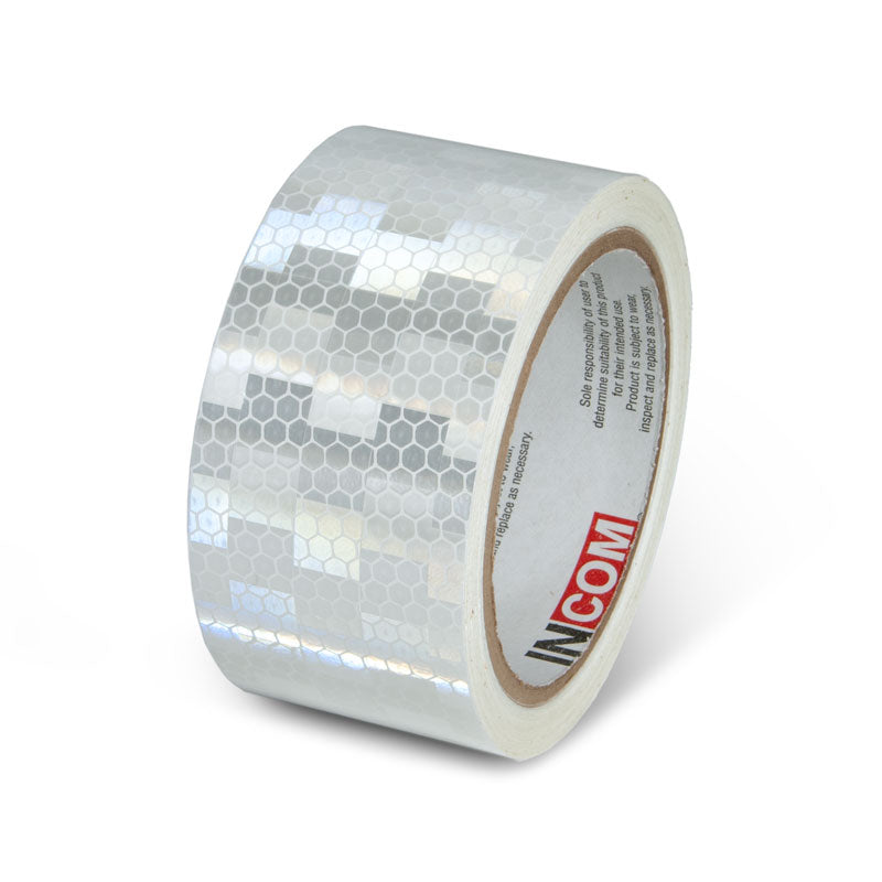 White  2 in x 30 ft Prismatic Solid Color Engineer Grade Reflective Adhesive Tape 