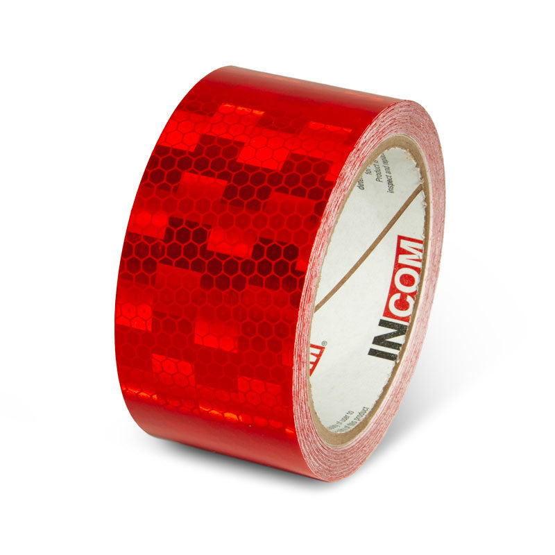 Red  2 in x 30 ft Prismatic Solid Color Engineer Grade Reflective Adhesive Tape 