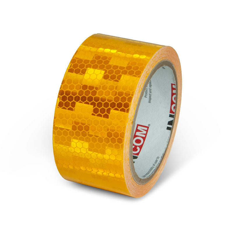 Yellow  2 in x 30 ft Prismatic Solid Color Engineer Grade Reflective Adhesive Tape 