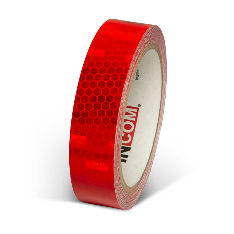 Red  1 in x 30 ft Prismatic Solid Color Engineer Grade Reflective Adhesive Tape 