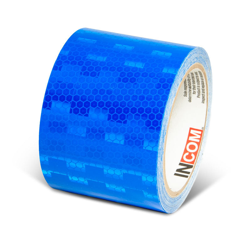 Blue  3 in x 30 ft Prismatic Solid Color Engineer Grade Reflective Adhesive Tape 